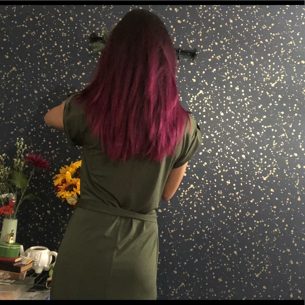 Michael Kors olive green dress 💚 - Picture 3 of 8
